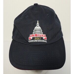 US Open 2011 Hat Cap Strap Back Blue Congressional Country Club Golf Course Mens